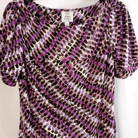 Suzi Chin for Maggie Boutique Purple Sheath Dress Women’s Size 6 Career Party - Picture 2 of 6